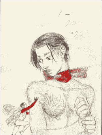 Doley with a red scarf