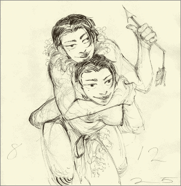 double doleys with an arrow