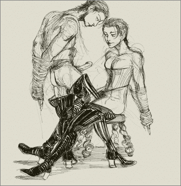 double doleys with a chair