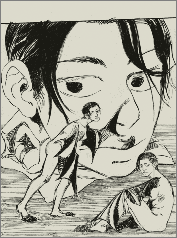 head with 2 bat faeries